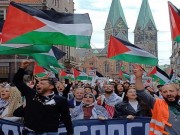 تظاهرة في مدينة بريمن الألمانية تنديدا بمجزرة الاحتلال بمخيم النصيرات