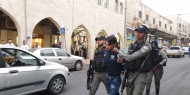 صور|| اعتقال شابين خلال قمع مسيرة تضامنية مع الأسرى في القدس