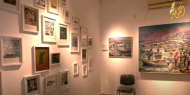 بالفيديو والصور|| "ملاذ الفن".. معرض فني يجسد واقع الحياة في قطاع غزة