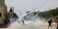 إصابات بالاختناق واحتجاز طفل خلال مواجهات مع الاحتلال في بلدة الخضر
